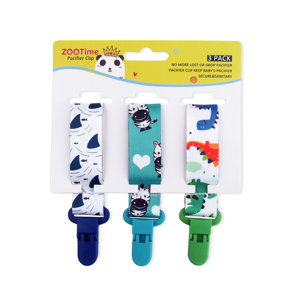 Cross-border baby pacifier chain anti-fall clip teether chain anti-drop strap toy anti-loss rope hanger