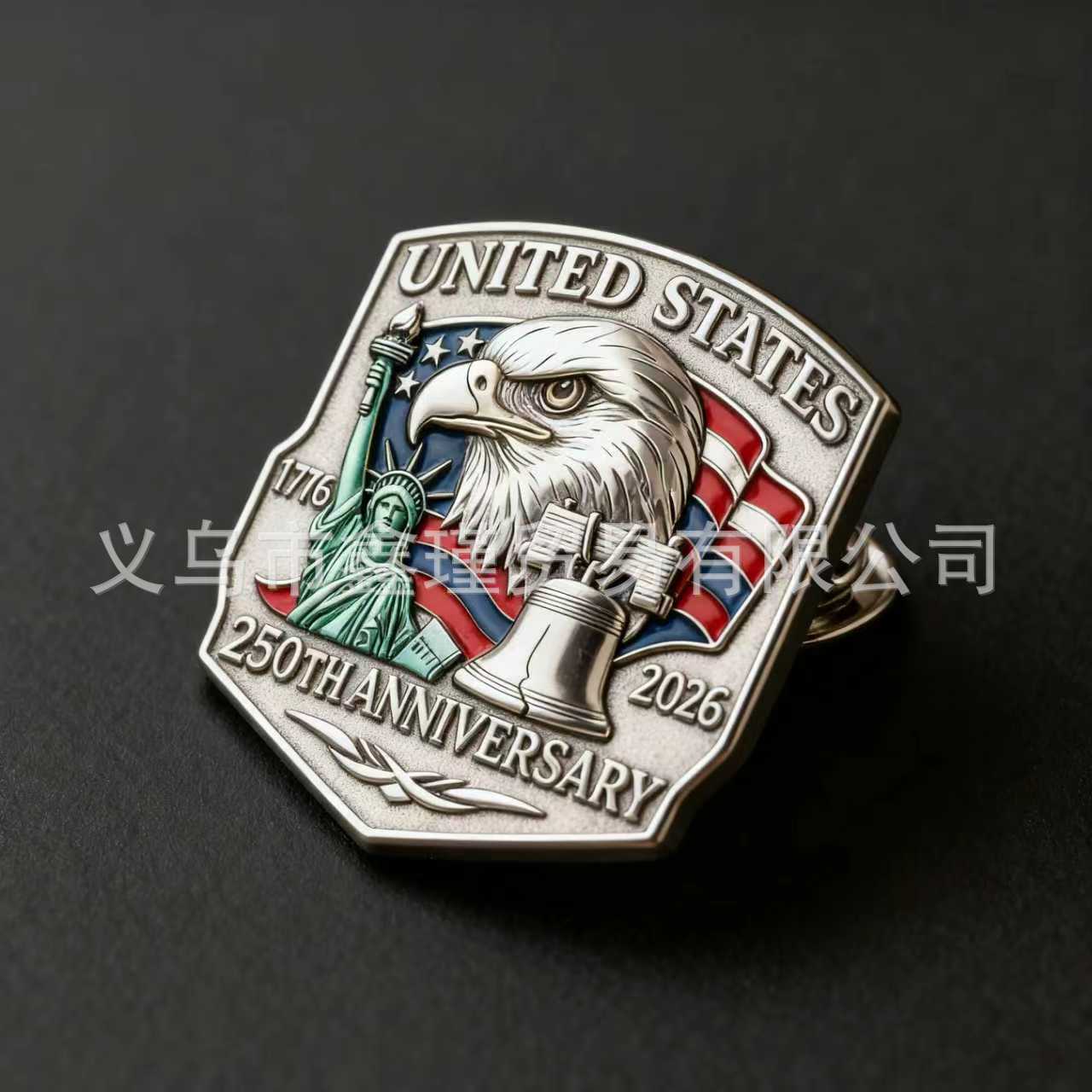 2D acrílico bandera de los Estados Unidos tema broche listado colgante image 7