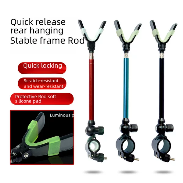 Neutral Reinforced Quick-Release Rear Hanging Antenna Luminous Fishing Rod Bracket Turret Antenna Anti-Slip Bracket Fishing Rod Rack@