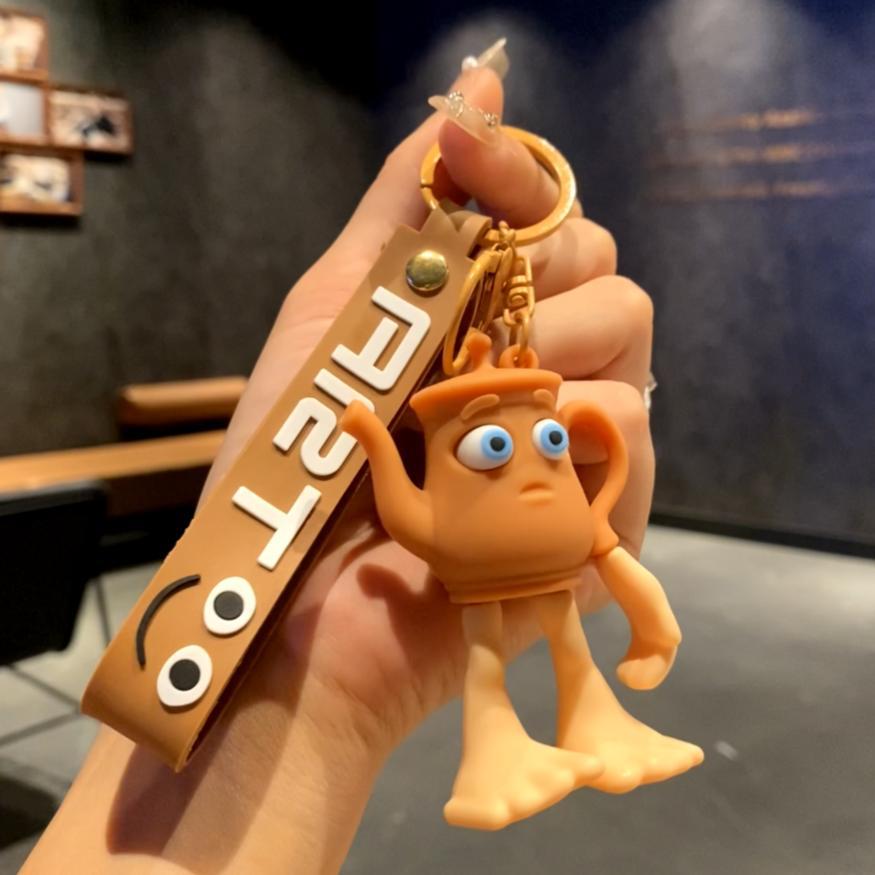 クロスボーダーウッドスティックマンペンダントホットステム外国版山海経キーホルダー面白い抽象フィギュアブラインドボックス小さなギフト