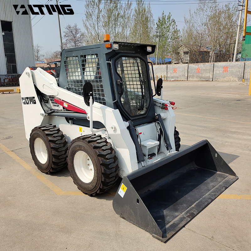 Cargador deslizante transfronterizo abierto cabina tipo ruedas multifuncional tipo asiento tipo transporte pequeño carretilla elevadora