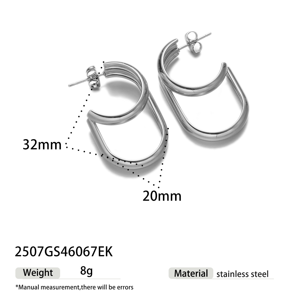 TENA europa y americana de acero inoxidable ligero de lujo de alto nivel galvanizado inductivo 18k oro de forma especial abertura pendientes de acero de titanio vacaciones