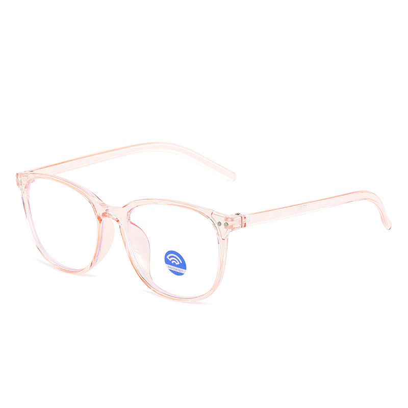 Anti-blue light glasses 2024 new meter nail no degree transparent frame watch computer mobile phone goggles men and women flat light
