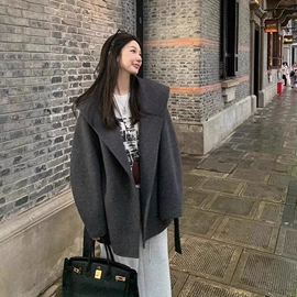 女式毛呢外套;大码毛呢外套