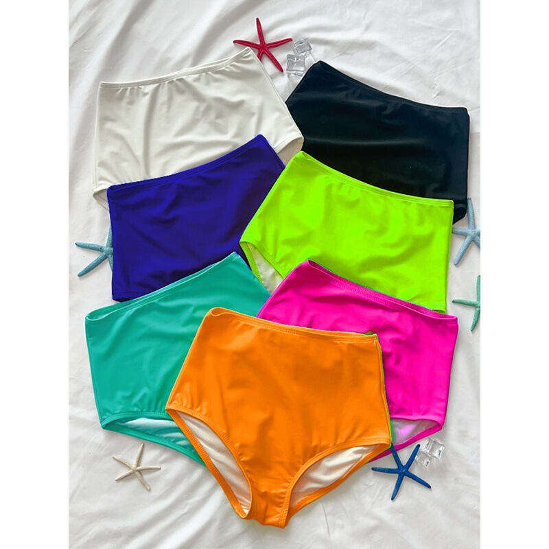 Swimming Trunks Women's Anti-glare plus size High Waist Corner Safety Pants Triangle Sexy Bikini Anti-embarrassment Leggings