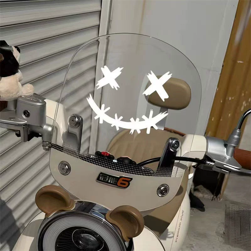 Внешняя торговля XX смайлик автомобиль наклейка электромобиль мотоцикл шлем креативная забавная улыбка виниловая модификация декоративная наклейка