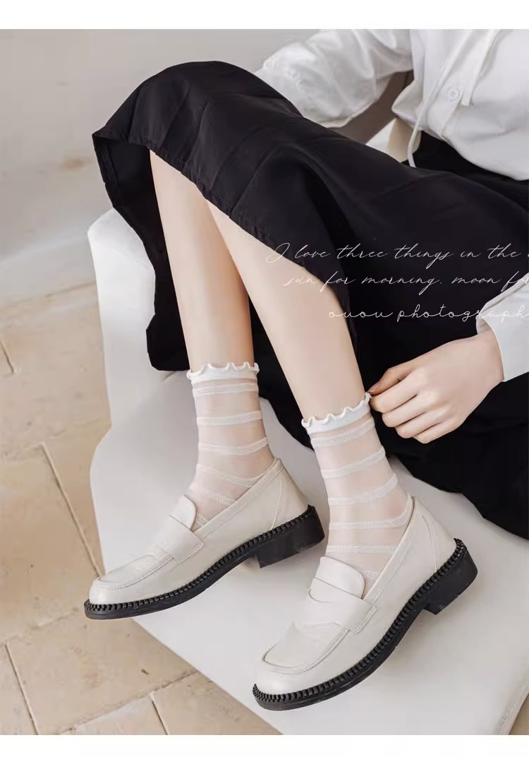 40g Weight Socks Classification A Pair Cute Women's Heart Shape Nylon Crew Socks