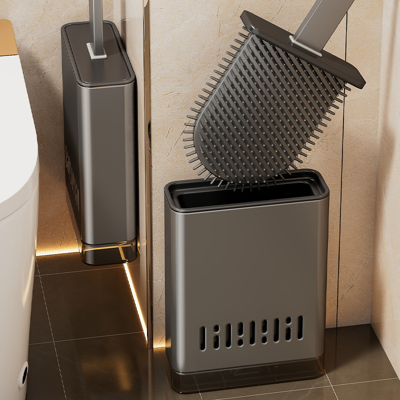 Silicone Toilet Brush Household No Dead Ends 2025 New Wall-Mounted Bathroom Toilet Special Cleaning Brush