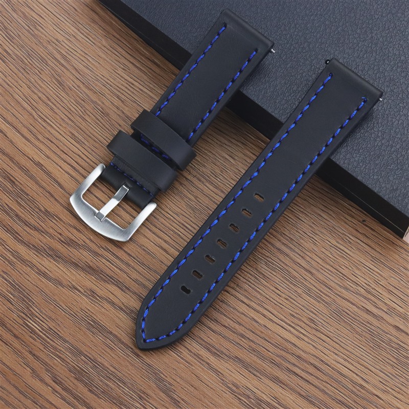 Venta directa de fábrica, correa de cuero Crazy Horse de liberación rápida, correa de reloj retro universal de alta gama de cuero genuino, accesorios de reloj, correa de cuero