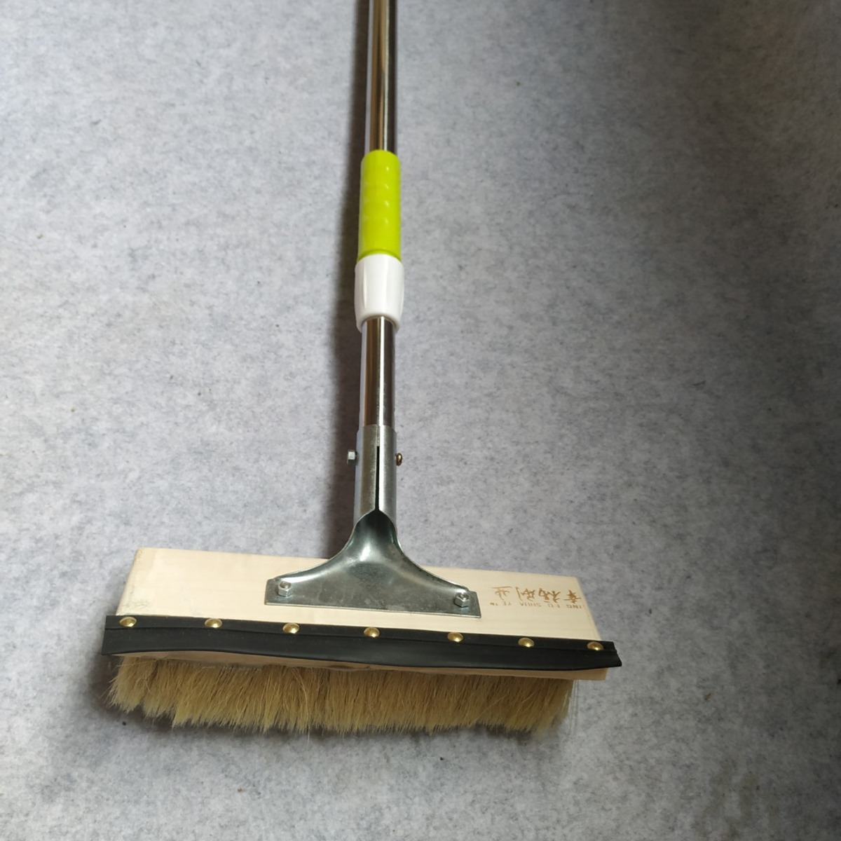 大量批发 不锈钢杆猪鬃毛车刷 加长杆洗车拖把 猪毛汽车刷子2米4