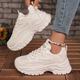 European Station Torre Shoes Women's 2024 Spring and Autumn New Thick Bottom Mesh White Shoes Casual Breathable Inner Height Increasing sneaker