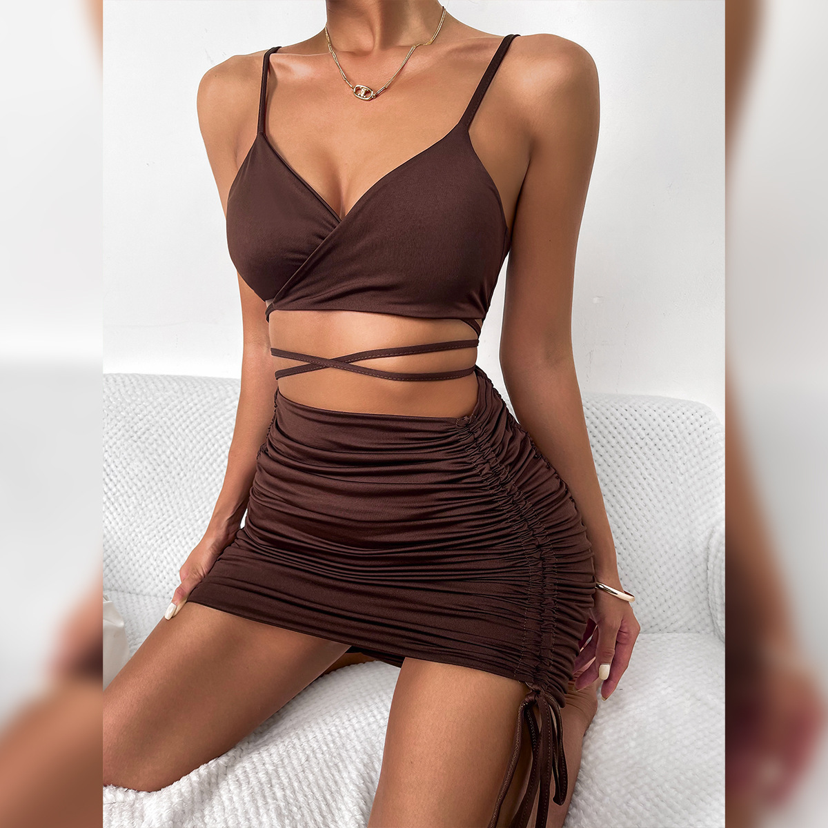 Model in Summer Dress