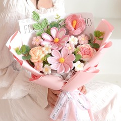 教師の日のギフト、手編みの毛糸の花束、造花、誕生日プレゼント、先生への贈り物、記念品