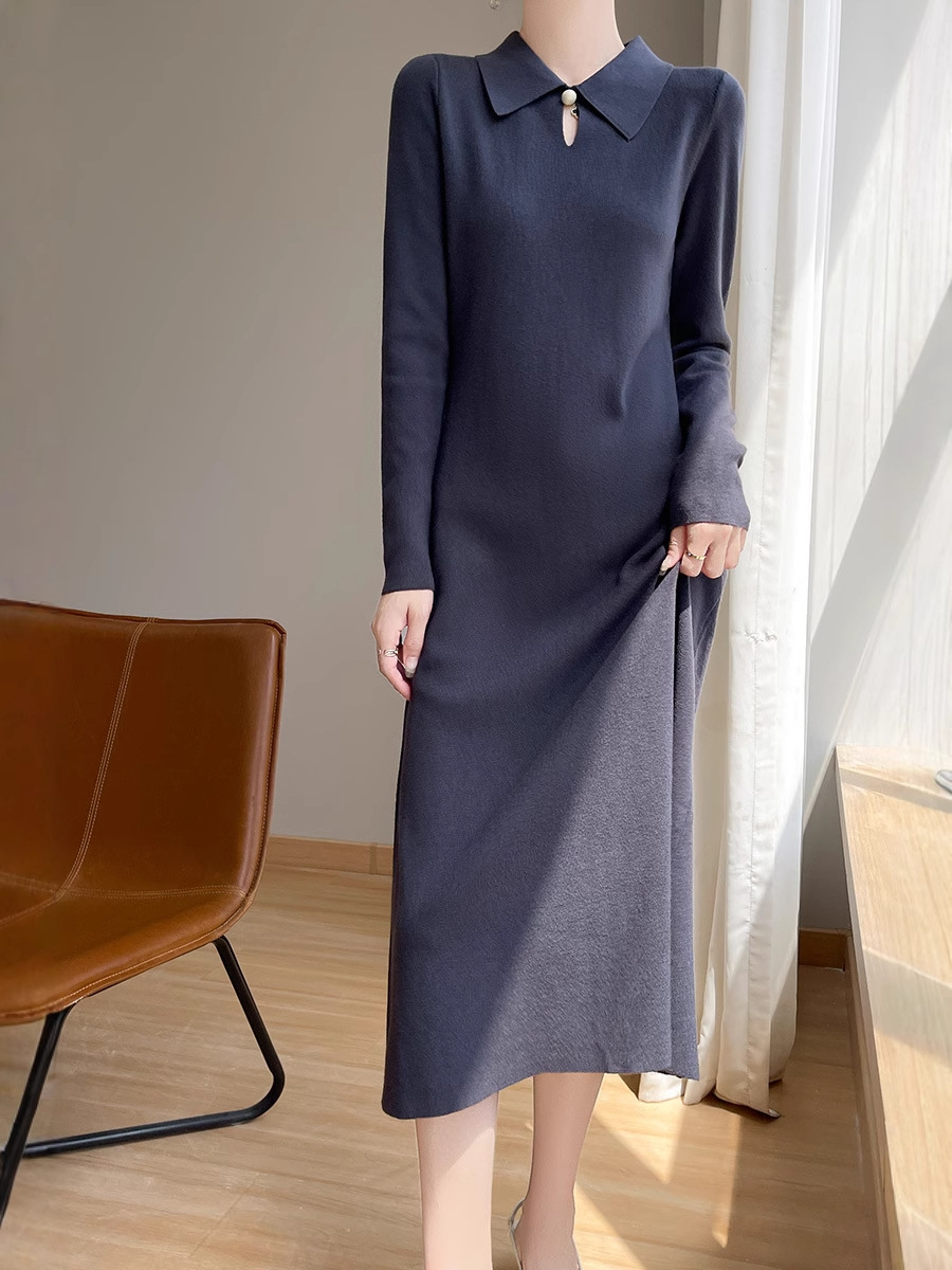 knitted extra-long long skirt