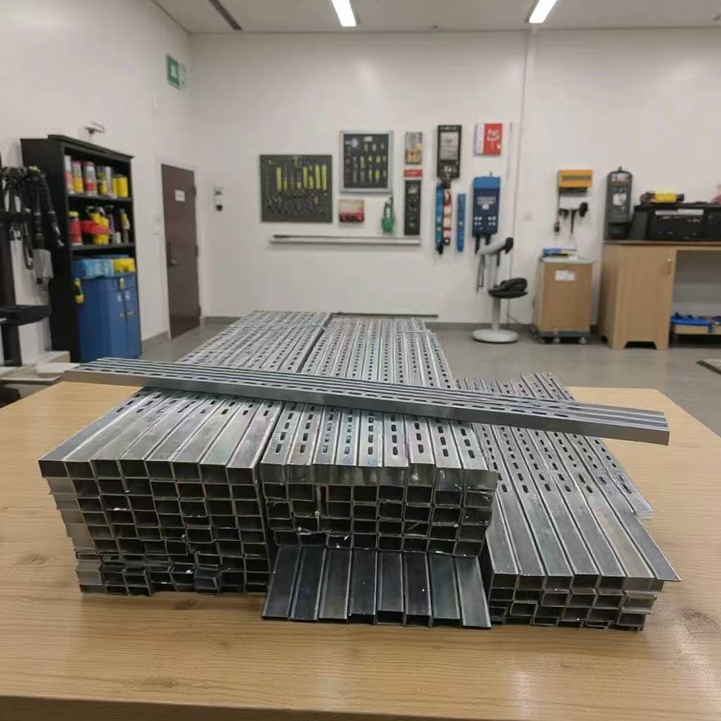 30x30a柱管双排孔 25x25单排孔支架 商超展架立柱  定尺生产