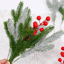 新款圣诞仿真松针手工diy材料圣诞树装饰花艺资材花店用品批发