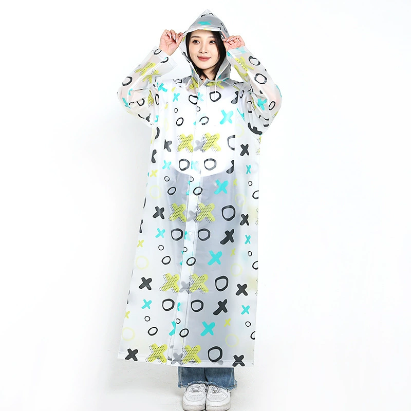Fashionable cartoon fruit raincoat for hiking