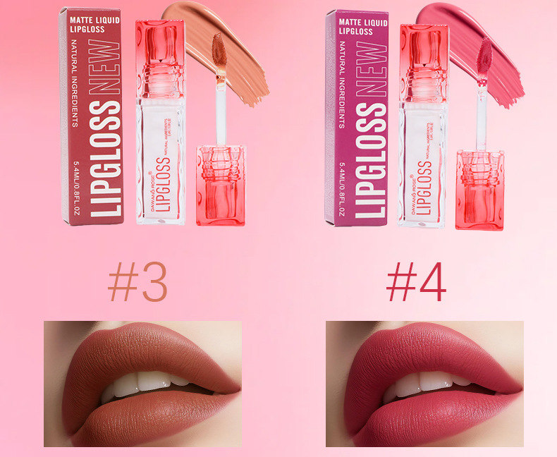 Velvet Matte Liquid Lipstick Nude Waterproof Long-lasting Gloss_voghion.com