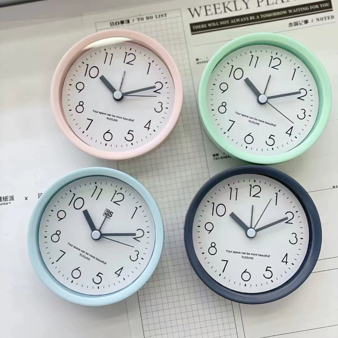 Производитель продает круглый простой трехмерный модный будильник для украшения дома, студенческий цифровой креативный будильник, маленький будильник