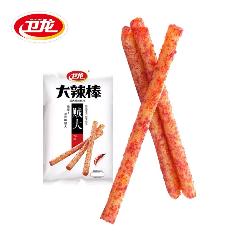 衛龍大辣棒78g大面筋106辣條魔芋爽素毛肚風吃海帶小辣棒網紅食品