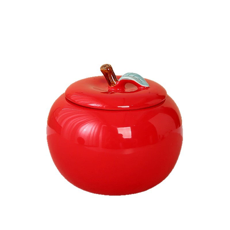 Apple, ceramic big protective amulet, decorations for living room