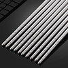 Stainless steel chopsticks blue and white porcelain print chopsticks threaded round chopsticks anti -mildew commercial hotel floor stalls fastzi wholesale