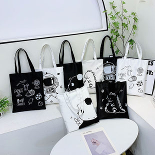 Summer Japanese shopping bag, one-shoulder bag, cloth bag, 2023, for students