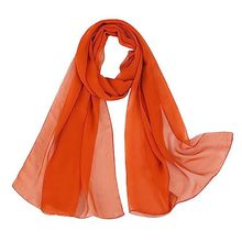 跨境Women's Pure Red  Polyester Scarf