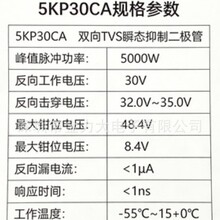 �ݽ�΢5KP30CA �p�� TVS ˲�B���ƶ��O�� 5000W30V ֱ���Դ���o