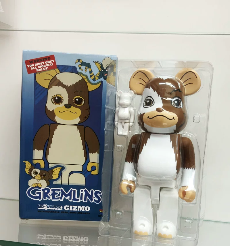 400% BearBrick Блоки Блоки Блоки Гремлины Маленький монстр качели модель модель двигатель кукла