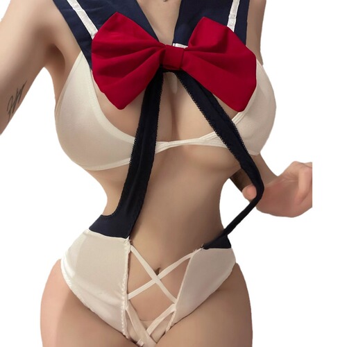 Sexy female pure lust style conservative student one-piece cover belly slimming suspender student sexy uniform female polyester temptation