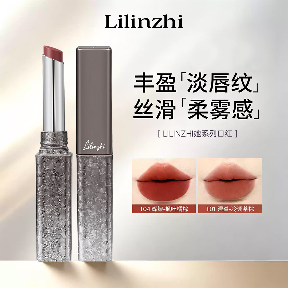 丽琳芝LILINZHI她系列口红小细管雾面显白持久不沾杯丝绒唇膏代发