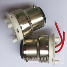 B22灯头B22带线灯口塑胶灯头防火V0LED灯饰配件 灯具配件厂家批发