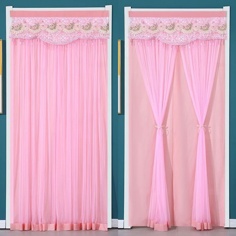 Double-layer Door Curtain Partition Curtain Privacy Curtain Mosquito-proof Door Curtain Lace Gauze Curtain for Bedroom Home Hole-free Velcro Screen Door Double-layer Door Curtain Partition Curtain Privacy Curtain Mosquito-proof Door Curtain Lace Gauze Curtain for Bedroom Home Hole-free Velcro Screen Door
