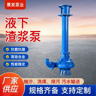 立式液下泥浆泵加长轴抽沙泵河道清淤渣浆泵无堵塞排污抽泥沙泵