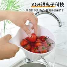 日本Asvel进口水勺厨房水瓢家用舀水勺抑菌加厚塑料长柄洗头水舀