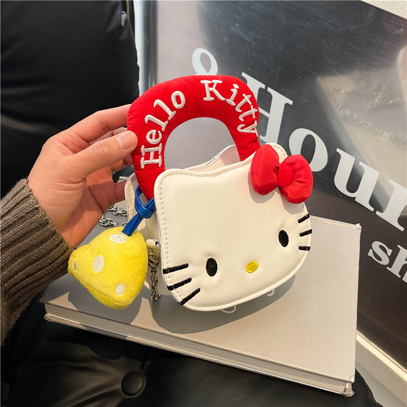 2025年新作 ハローキティ ミニショルダーハンドバッグ かわいくて見栄えの良い 毎日の通勤口紅小銭入れ|undefined
