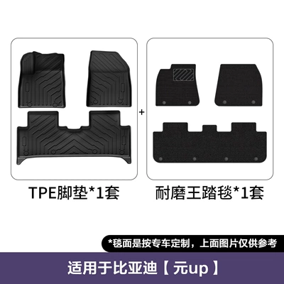 Suitable for 24-26 Models of Modelə uyğun ayaqaltı - byd-yuan-up-not-suitable-for-foreign-plug-in-hybrids-double-layer-floor-mats