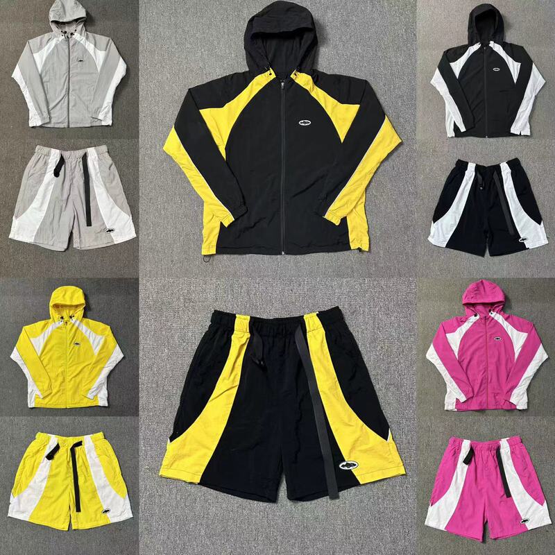 Alcatraz 3m Reflective Patchwork Functional Windbreaker Softshell Hooded Jacket Men's Trendy Brand Outdoor Jacket Women's Sports Wear