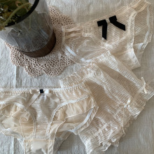 日系春夏新款星梦奇缘透气蕾丝少女内裤性感甜美女士三角裤纯欲风