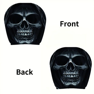 Universal seat cover Gothic Skull Cross-Border Amazon - 08-double-sided-printing-1pc-26cm28cm