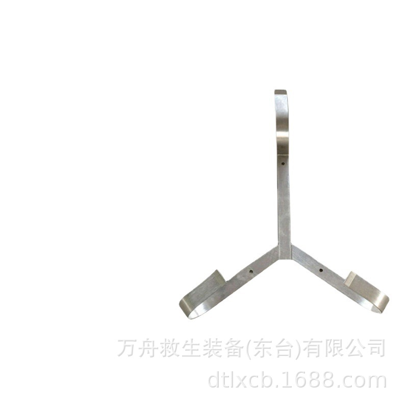 供应不锈钢救生圈支架铁质喷塑救生圈架子救生器材配件支架可定