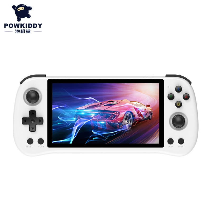 Ручная игровая консолька powkiddy X55, открытая исходная платформа, 5,5" экран с высоким разрешением, Bluetooth, двойная microSD, большой HD экран
