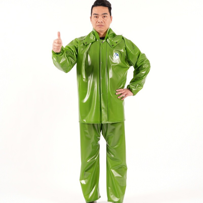Fishing man's split-style, thickened two-piece rain suit, including rain jacket and rain pants, for adults, suitable for aquaculture, fishing, and cycling