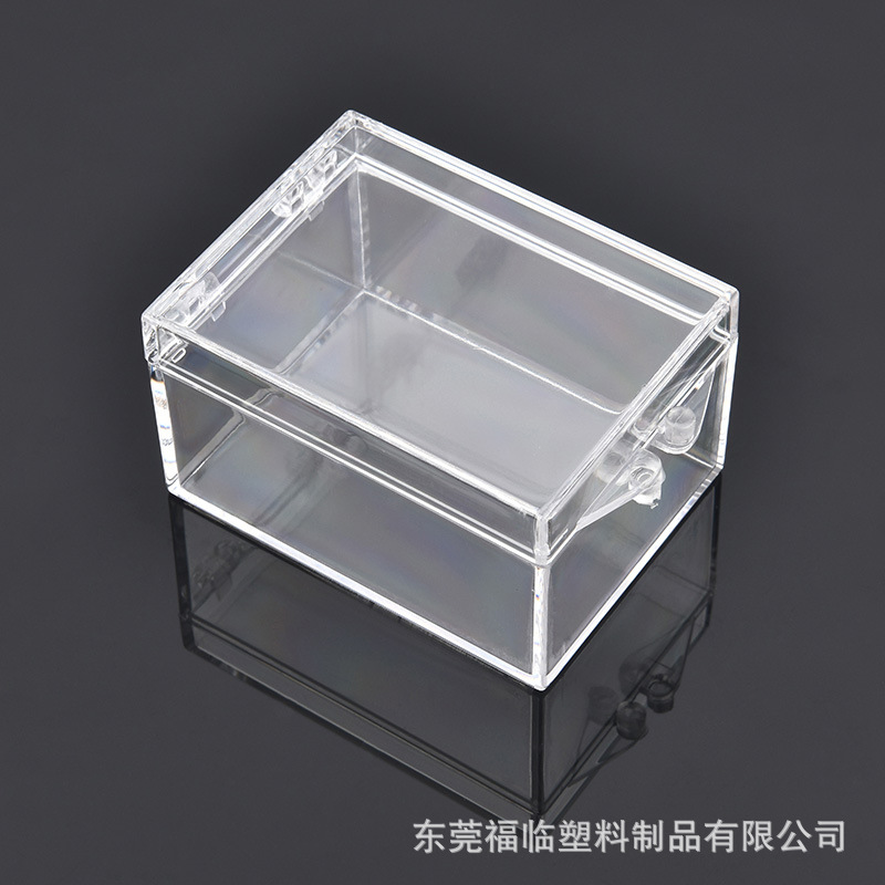 全透明耐摔标本收藏盒长方形矿标盒48x36x28 翻盖PC塑料盒