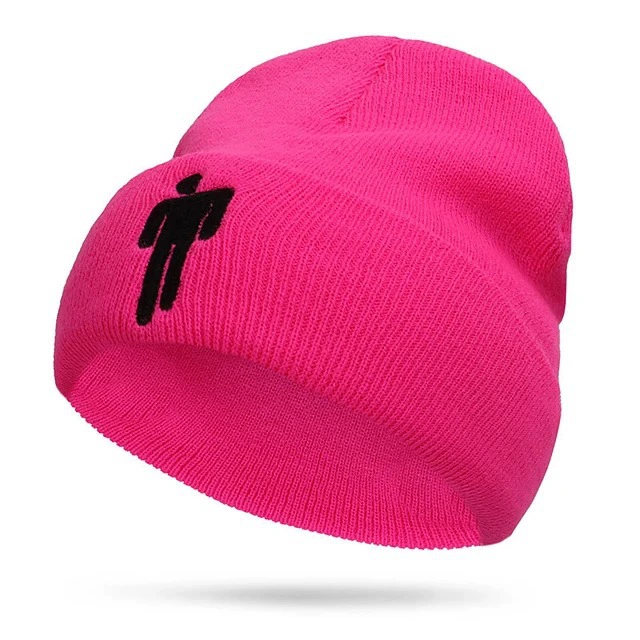 Knit beanie Billie Eilish-style, adjustable unisex hat, multiple colors