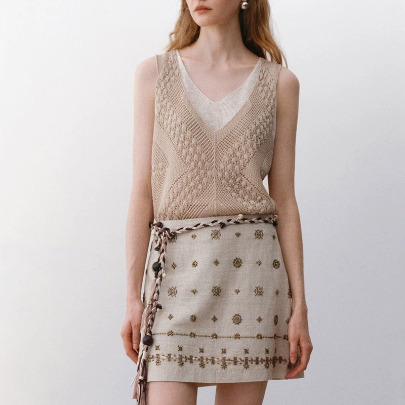 Try Fake Two-Piece Crochet Vest Top 2026 Summer New Style Gentle and Elegant Inner Wear Women's Top Try Fake Two-Piece Crochet Vest Top 2026 Summer New Style Gentle and Elegant Inner Wear Women's Top