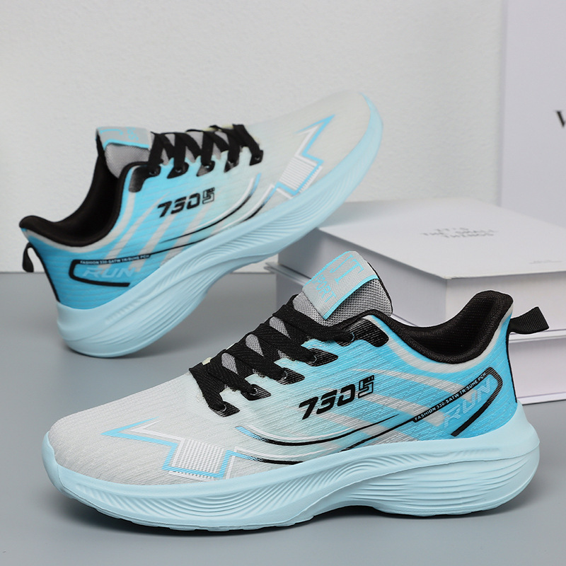 Zapatos de hombre casual versátil nuevos zapatos de comercio exterior al por mayor pareja de poliuretano coreano zapatos de carrera de moda