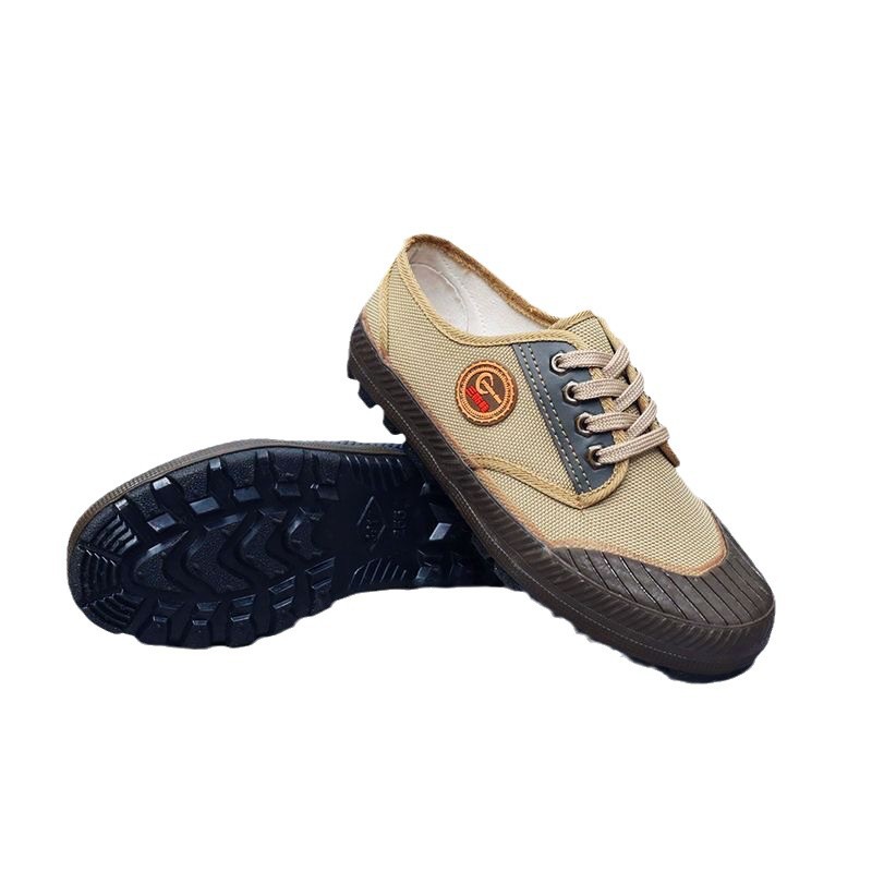Zapatos de protección laboral transpirables para hombres zapatos de liberación de goma anti-desgaste antideslizante para la agricultura