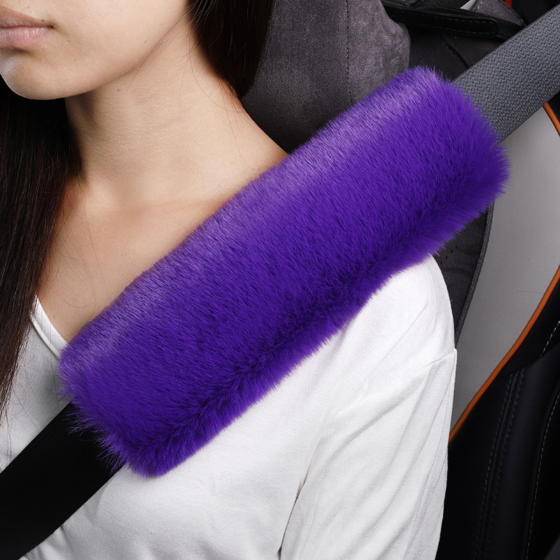 Seatbelt Shoulder Pad: Qìchē Seat belt shoulder pad - purple